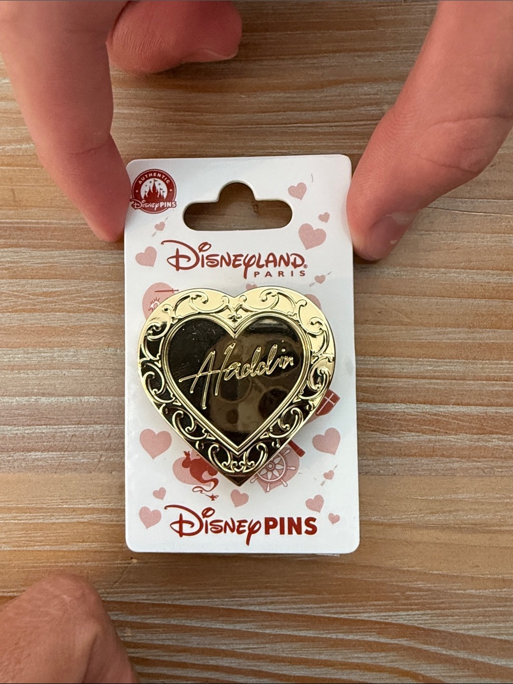 Disney Aladdin Gold Heart Pin